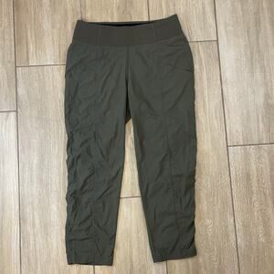 prAna Women’s Olive Green Cropped Active Pants XS Stretch Hiking